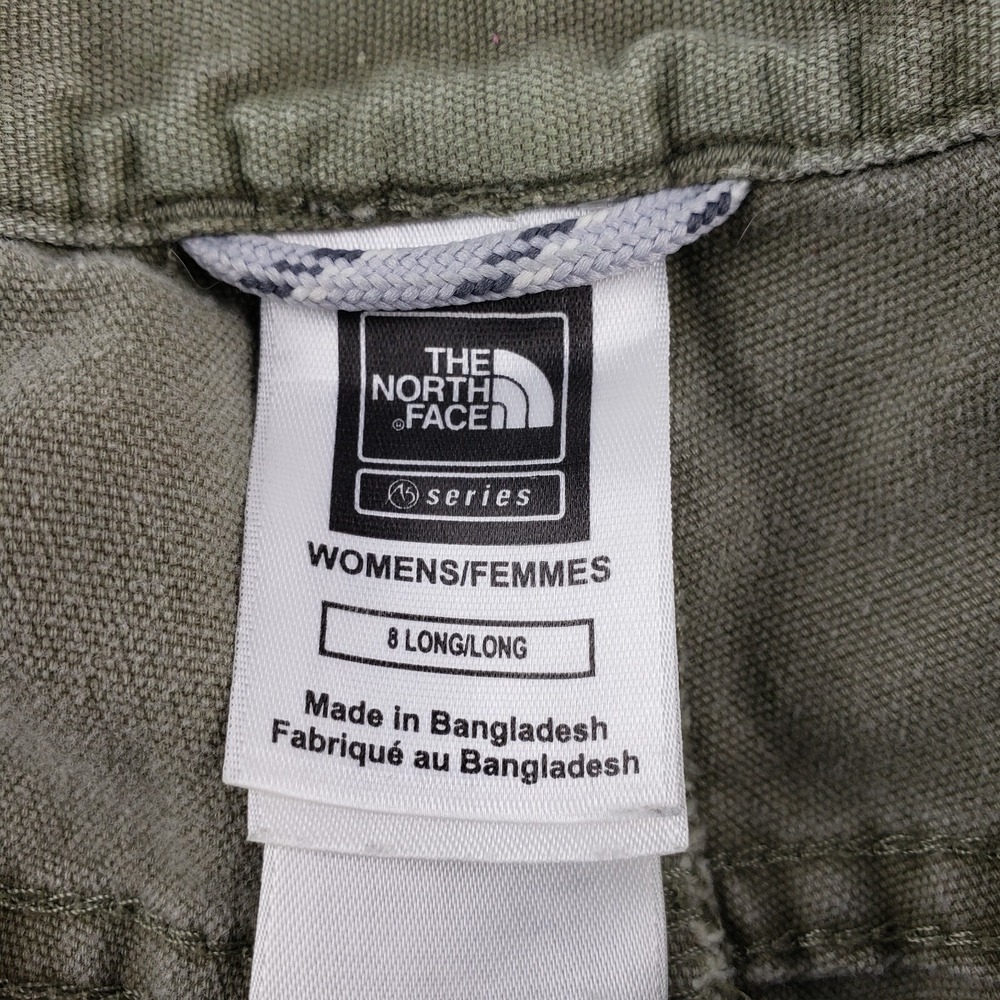 The North Face Shorts Women's Size 8 Green A5 Series Outdoor Hiking Cargo Pocket - Picture 3 of 11